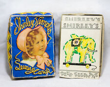 1930s Shirley Temple Sewing Cards - 30s Children's Toy - Learn To Sew Craft 1936 picture