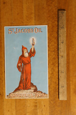 Victorian Trade Card St Jacob's Oil Rosa Upson Co. Pharmacist Marshalltown IA picture