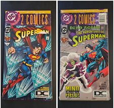 🍒 RARE SUPERMAN 98 AND ADVENTURES OF SUPERMAN 519 DC UNIVERSE VARIANT VF/NM 🍒 picture