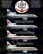 United AirlinesPan Am Lockheed L-1011 Retro 8 X 10