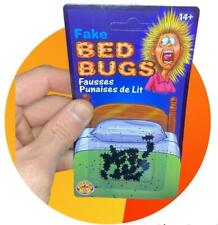 FAKE BLACK BED BUGS Pack - Tiny Mini Plastic Insects Prank Joke Gag Funny Gift picture