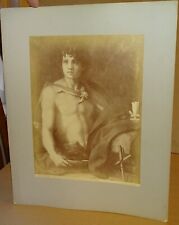 1870s Photograph of painting Saint John the Baptist as a Boy by Andrea del Sarto picture