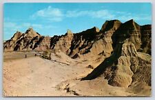 Scenic North West View on Road Above Norbeck Pass Badlands SD Postcard UNP picture
