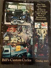 Bill's Custom Cycles Catalog 2001 motorcycle parts Bloomsburg PA picture