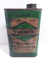 LIQUID TREMOR TIN OIL CAN BOLT LOOSENER I US PINT empty  dirty  picture