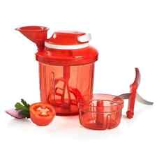NEW Tupperware POWER CHEF SUPERSONIC CHOPPER SYSTEM Processor BOTH Large & Small picture