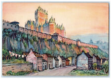 c1950's Chateau Frontenac Quebec Canada Andre Morency Paintings Postcard picture