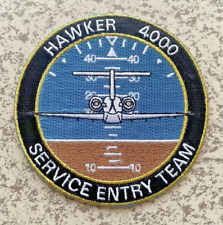 Hawker 4000 private Jet Aircraft service entry team rare patch vintage iron on picture