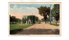 1915 postcard, Old Round Tower, Fort Snelling, Minnesota. Streetcar picture