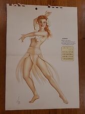 Alberto Varga Original Esquire Pinup Calendar Page Mar 1945 M picture