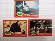 1977 Topps Star Wars Vintage Miss Cut Cards Set Of 3. Red #70,72,86 1owner77 ME picture