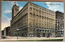 Chicago Auditorium Hotel Illinois Antique Postcard c1910 picture
