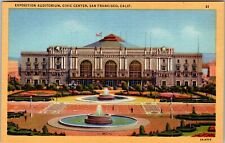 San Francisco California c1930's Exposition Auditorium, Civic Center JB25 picture