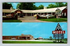 Jacksonville IL-Illinois Yording's Motel, G M Motel Advertising Vintage Postcard picture