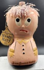 Vintage Lego Moody Mary Japan 4-Sided Emotions/Faces Coin Bank MCM Kitsch  picture