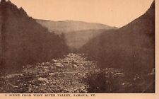 Vintage Postcard 1910's Scene From West River Valley Jamaica Vermont VT picture