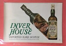 1968 INVER HOUSE Scotch Whiskey Soft As A Kiss Vintage Print Ad picture
