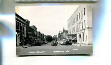 HAMPTON IOWA REAL PHOTO POSTCARD  FIRST STREET FIRST NATIONAL BANK picture