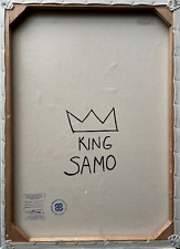 Jean-Michel Basquiat (Handmade) Acrylic Painting on canvas signed & stamped picture