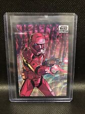 2022 Star Wars Chrome galaxy Sith Trooper Wave Refractor 99/99 #84 picture
