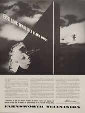 1942 Farnsworth Television Fortune Magazine WW2 X-Mas Print Ad Ballet Clouds picture