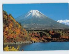 Postcard View of Lake Motosu in Autumn Mt. Fuji Japan picture