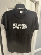 Absolut Vodka Shirt Womens M Black Earth Planet Tie Dye Basic Short-Sleeve new picture