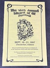 The 16th Annual Wizard of Oz Festival Booklet - Chesterton, Indiana Sept.  1997 picture