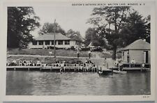 Vintage Postcard Heatons Beach Walton Lake New York Rogers Drug Store AA13 picture