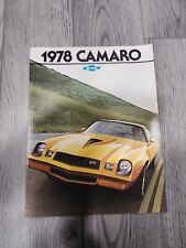 1978 Chevrolet Camaro COLOR Brochure - EXCELLENT Condition - Uncirculated picture