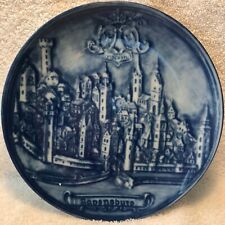 Kaiser in Germany-City in Blue Collector Plate - Printed in German picture