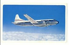Vtg UAL United Airlines Air Lines Postcard Twin Engine Mainliner Corvair Plane picture