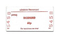 1978 Richmond BR (S) to Any London Transport Station 60p Edmondson Ticket picture