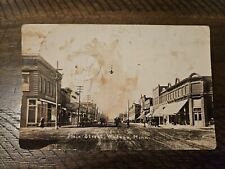 Postcard RPPC Real Photo MN Minnesota Wadena Early Downtown Street View picture