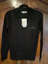 Woodford Reserve Logo Calvin Klein WMS V-neck, long sleeve sweater, size SML NWT picture