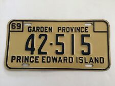 1969 Prince Edward Island Canada License Plate Tag picture
