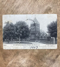 1906, St. Peters Episcopal Church, Bay Shore, Long Island posted 1907 , damaged picture