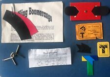 4 Vintage Magic Tricks; Puzzled Viz-Escape, T & Nail Puzzle & Baffling Boomerang picture