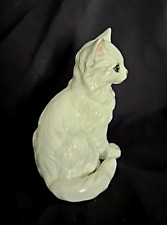 Lefton White Persian Cat Kitten Figurine #1513 Vintage Ceramic 3-1/2