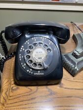 vintage dial telephone in black non working picture