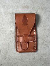 Northwoods KSF Leather Sharpshooter Sheath Systems Brown Pocket Slip Joint Knife picture
