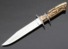 Custom Handmade Sub-Hilt Loveless Style stag + D2 Steel Hunting Knife |Sheath picture