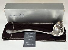 Vintage Gerity Georgian Double Lipped Silverplate Punch Bowl Ladle In Box picture