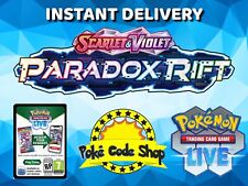 36 x PARADOX RIFT Live Pokemon Booster Codes Online INSTANT QR EMAIL DELIVERY picture