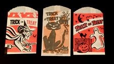 Vintage *Halloween* Trick/Treat Candy Bags: Clean, Crisp, Colorful & Unused picture