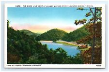 Postcard VA Hungry Mother State Park Shoe Line Drive Vintage View D4 picture