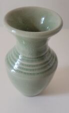 Vintage Green Asian Celadon Signed Bud Vase picture