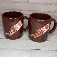 Set Of 2 Vintage Wall Street Journal Report Coffee Cups Waechtersbach Germany picture