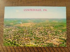 Postcard PA Pennsylvania Coatesville Chester County Birds Eye Aerial View picture