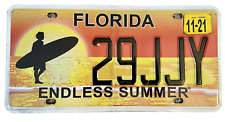 Florida FL Endless Summer License Plate Sunrise Surfer Surf Specialty Optional picture